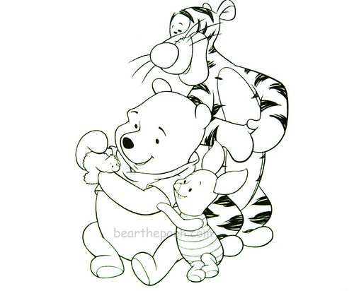 Coloring Pages Pooh Bear. winnie the pooh, tigger and