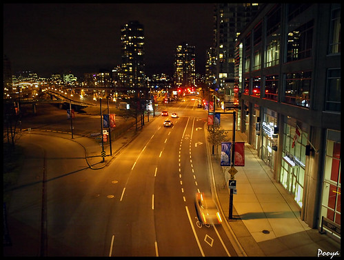 Vancouver downtown night