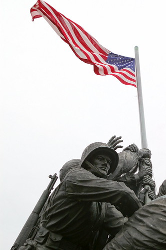 Iwo Jima -- Raising the Flags