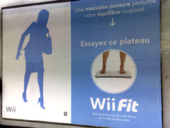 wiifit publicite metro