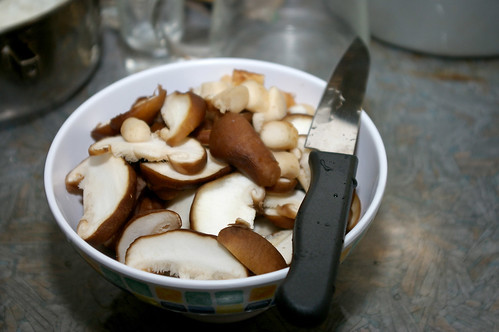 切好的香菇