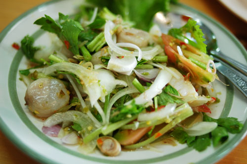 A Thai-style salad of scallops, Rayong