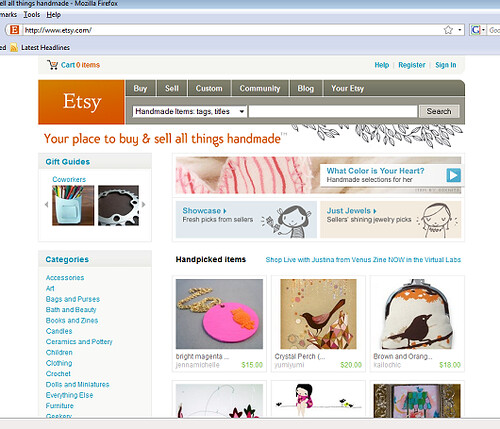 First time on the Front Page of Etsy!