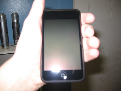 iPod Touch in hand
