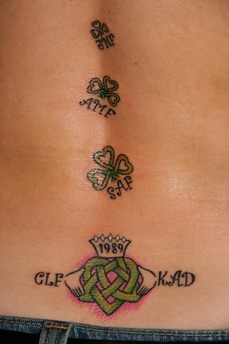 claddagh and clover tattoos
