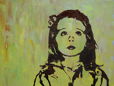 Stencil Portrait - Jessica's daughter