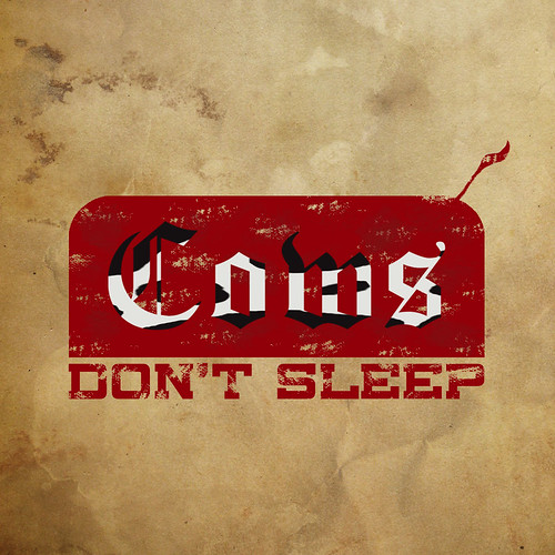Cows Don't Sleep -Logo.(onitsuka tiger's modified design)
