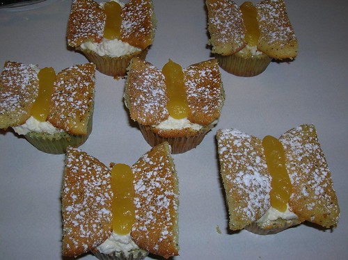 Lemon poppyseed Butterfly cupcakes