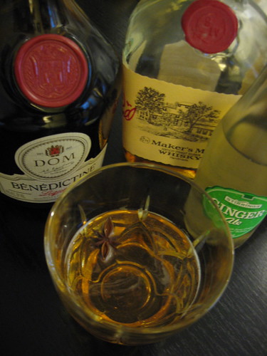 Ingredients for the Oh Henry Cocktail