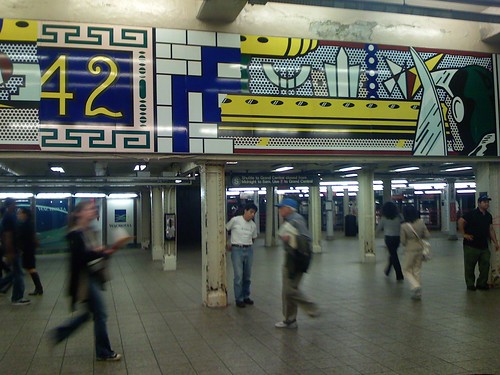 Times Square station, in front of MUNY spot