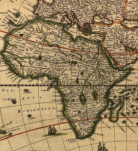 African map indented