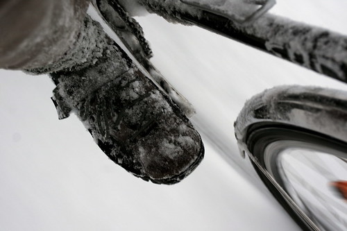 snowy but warm foot