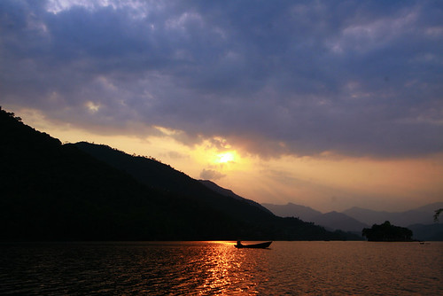 Fewa Lake Sunset