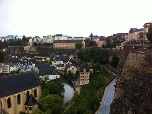 Sightseeing in Luxembourg with my dad, there is fast free wifi all over the city center!