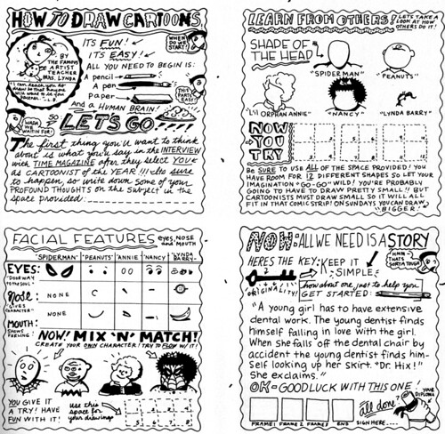 "How To Draw Cartoons" by Lynda Barry
