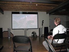 Playing Halo on the big screen