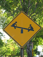 teeter totter sign