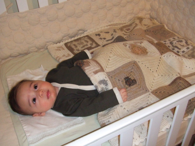 Owen in Crib