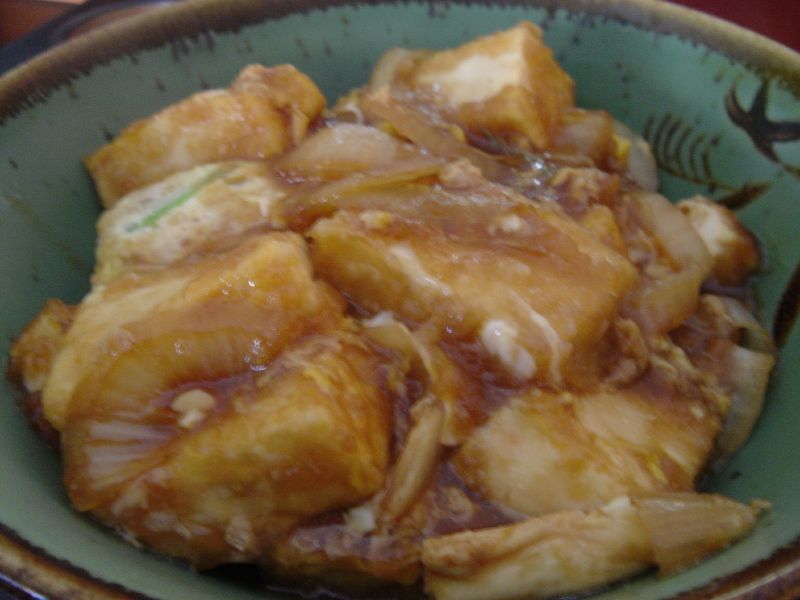 Oyako don substituting tofu