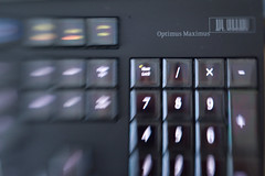 Optimis Maximus keyboard shot with Lensbaby 3G