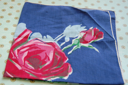 Prezzies from Sarah! blue rose foral scarf