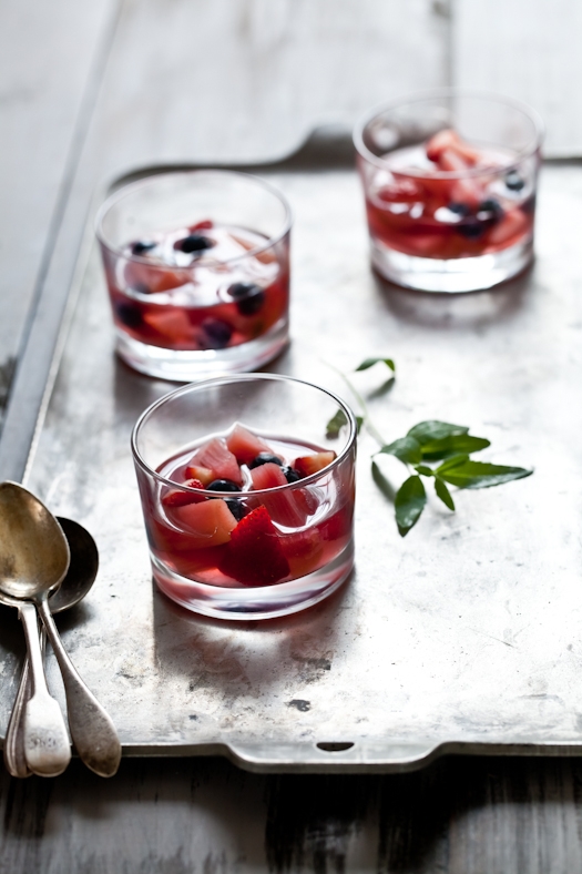 Rhubarb & Berry Consomme