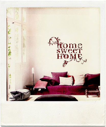 wallpaper sticker. home sweet home wall sticker