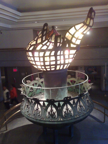 inside statue of liberty torch. The old Statue of Liberty