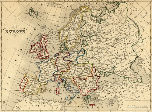 1871 map of europe. carte ancienne / old map