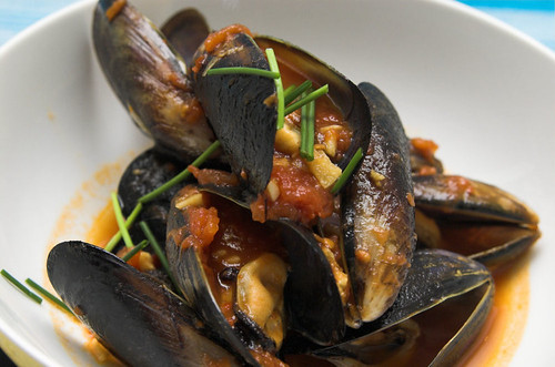 A stew of mussels