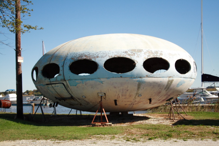 A UFO in Hancock Harbor