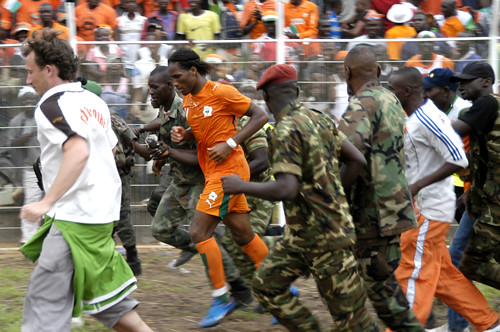 Didier Drogba: Ehrenrunde im Stadion von Bouaké