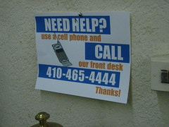Need Help? Call our front desk