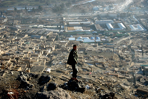 Bird's eye view of Kabul from TV Mountain