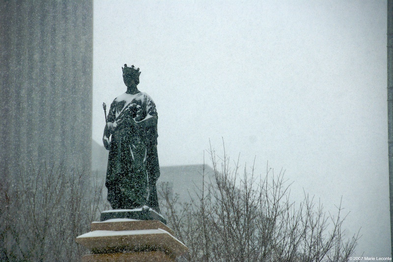 Victoria in the snow
