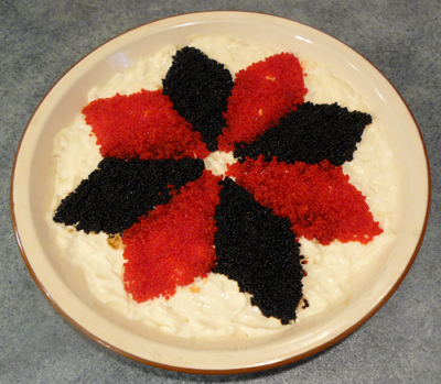 Creating the Caviar Dip
