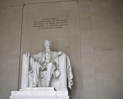 Abe Lincoln sits 19' Tall