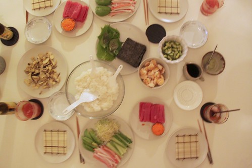 sushi at home: the set up
