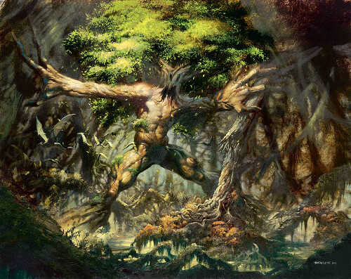 The subject is "TREE MAN". My mind recalled the legend of Treeman in the 