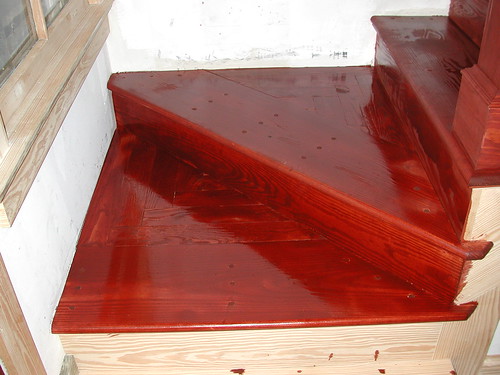 Staining the Stairs