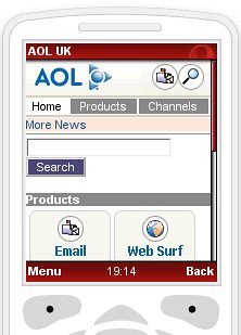 AOL Mobile Screenshot