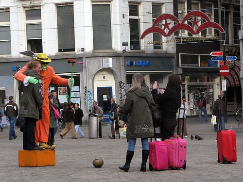 suitcases for girls. About Girls and Suitcases. living statue ** dam