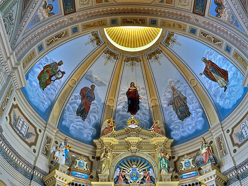Saint Joseph Shrine, in Saint Louis, Missouri, USA - painting over apse