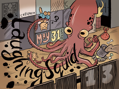 Laughing Squid Lucky 13 Poster