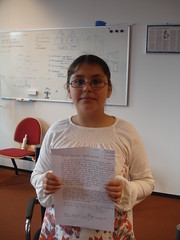 Dilan uit Bloemhof met haar brief