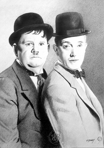 Laurel and Hardy 02 by pbradyart