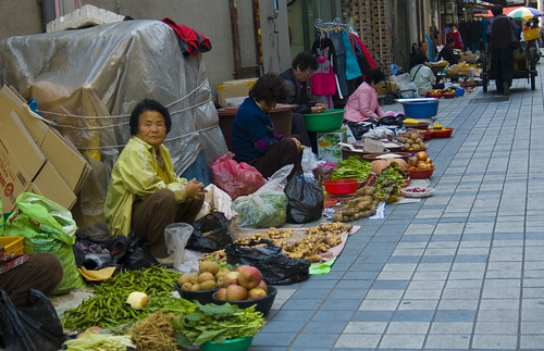 Out door market in Andong