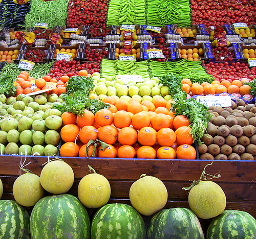fruit and vegetables. Fruit amp;amp; vegetable basket