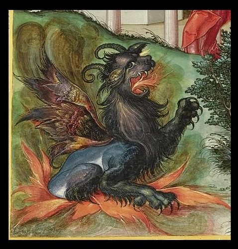 Ottheinrich's Bible - (dragon detail)