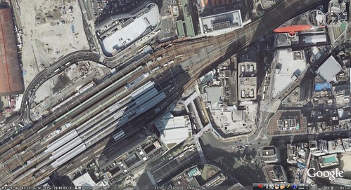 甦った赤い観覧車　Google Earth-new-Umeda-1